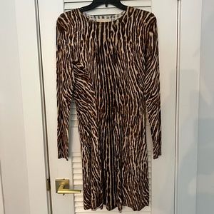 Michael Kors Animal Print sweater dress